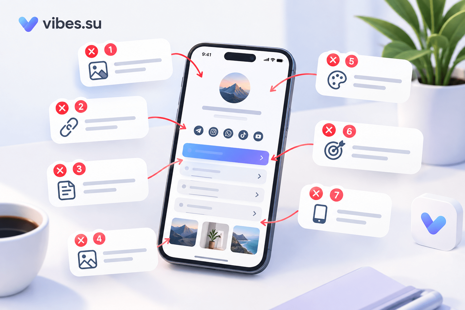 Семь ошибок при создании био-страницы