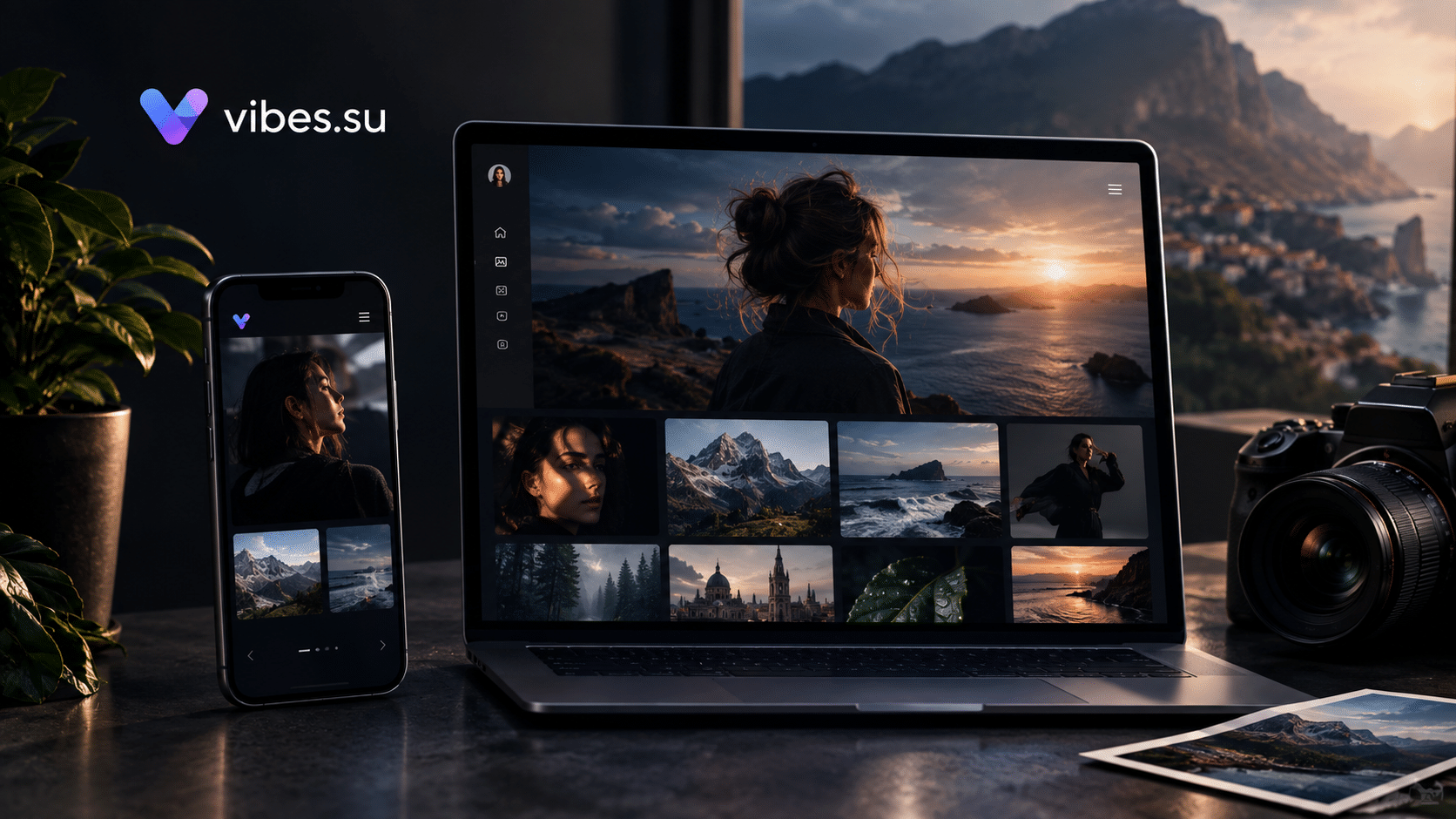 Static portfolio site for a photographer on a custom domain